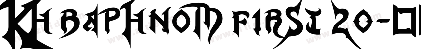 Kh Baphnom First 20字体转换